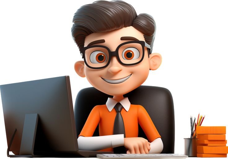 Download Office employee png with AI generated_ for free