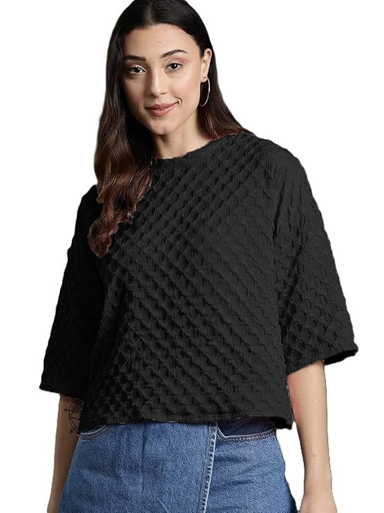 womens round neck drop shoulder tops half sleeve tops for woman womens round neck drop shoulder tops half sleeve tops for woman